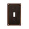 Amerelle Wall Plate, Number of Gangs: 1 Metal, Aged Bronze Finish, Bronze 74TDB - alternate 1